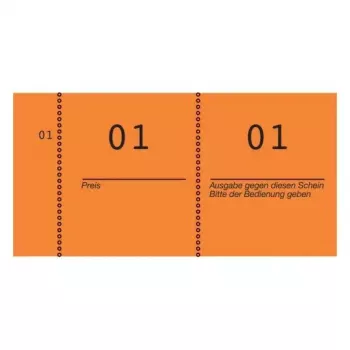Ticket Avery 869-10-1 100 pcs Orange