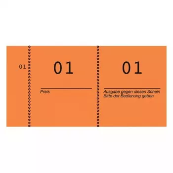 Ticket Avery 869-10-1 100 pcs Orange