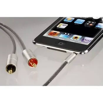 Audio Cable Hama 00080864 1m 3.5mm to 2 x RCA Silver