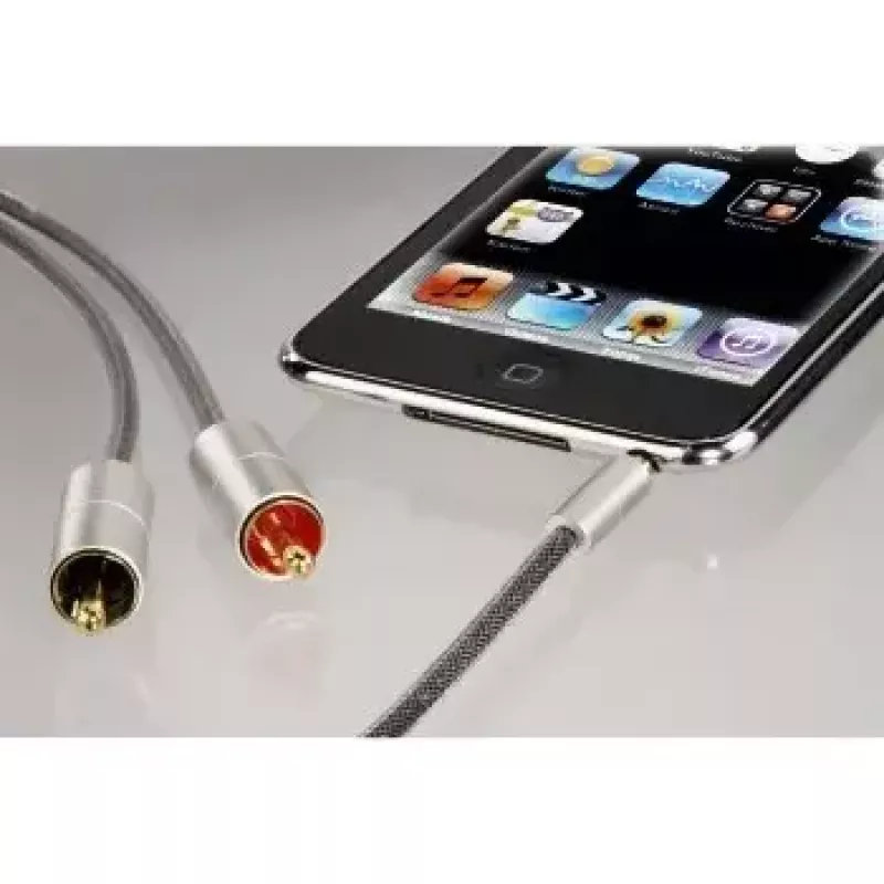 Audio Cable Hama 00080864 1m 3.5mm to 2 x RCA Silver