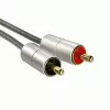 Audio Cable Hama 00080864 1m 3.5mm to 2 x RCA Silver