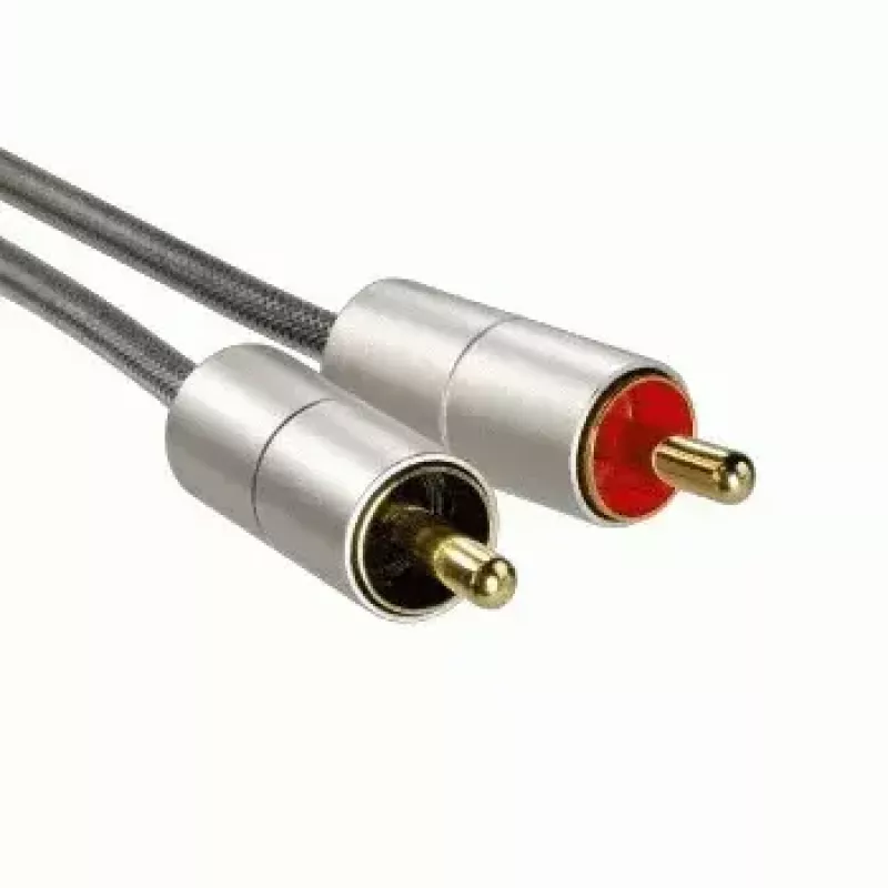 Audio Cable Hama 00080864 1m 3.5mm to 2 x RCA Silver