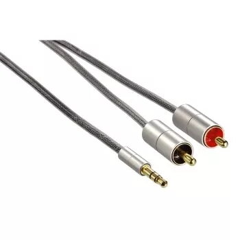 Hama 00080865 audio cable 2 m 3.5mm 2 x RCA Silver