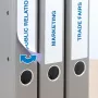 Removable file labels HERMA A4 192x38 mm white 700 pcs