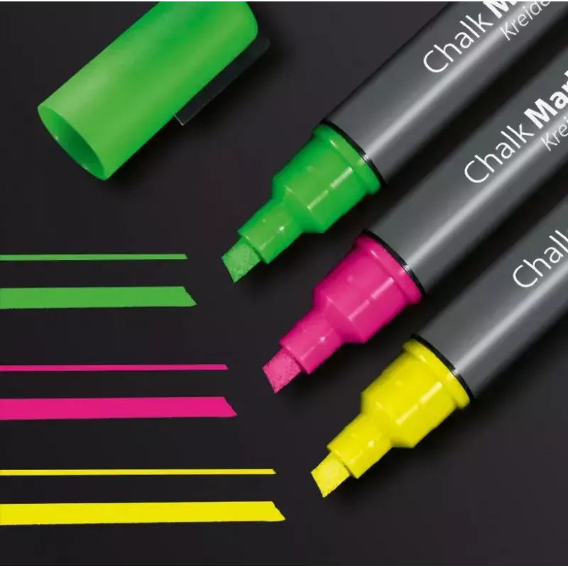 Marker Sigel GL182 Chisel tip Green Pink Yellow
