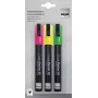 Marker Sigel GL182 Chisel tip Green Pink Yellow
