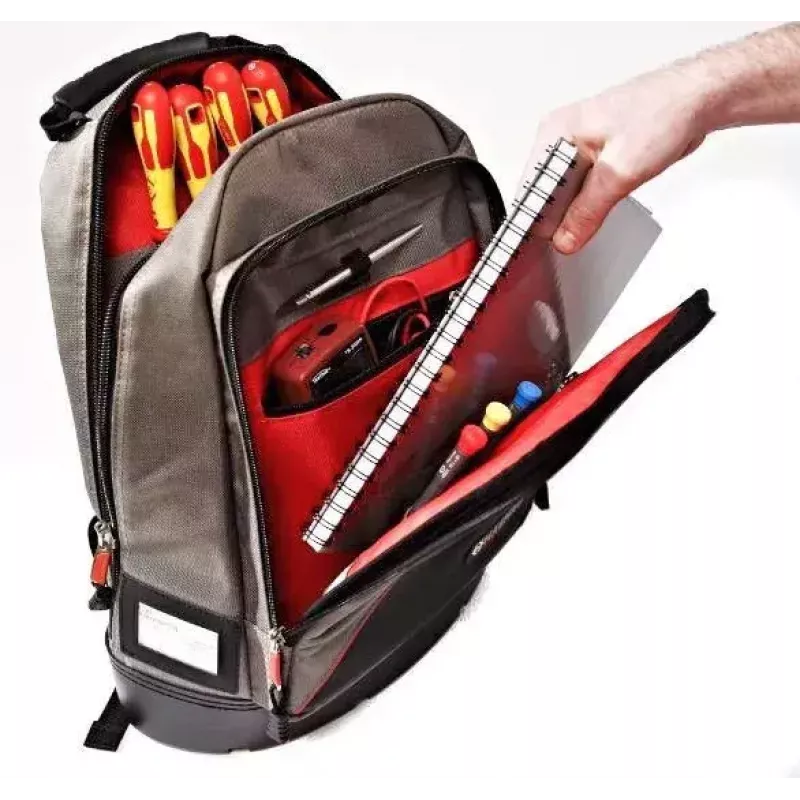 Backpack C.K Tools MA2635 Black Grey Red