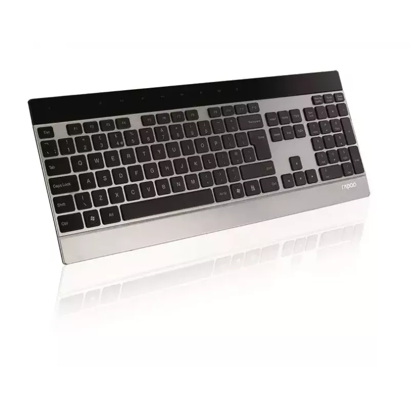 Keyboard Rapoo E9270P RF Wireless QWERTZ German Black Silver