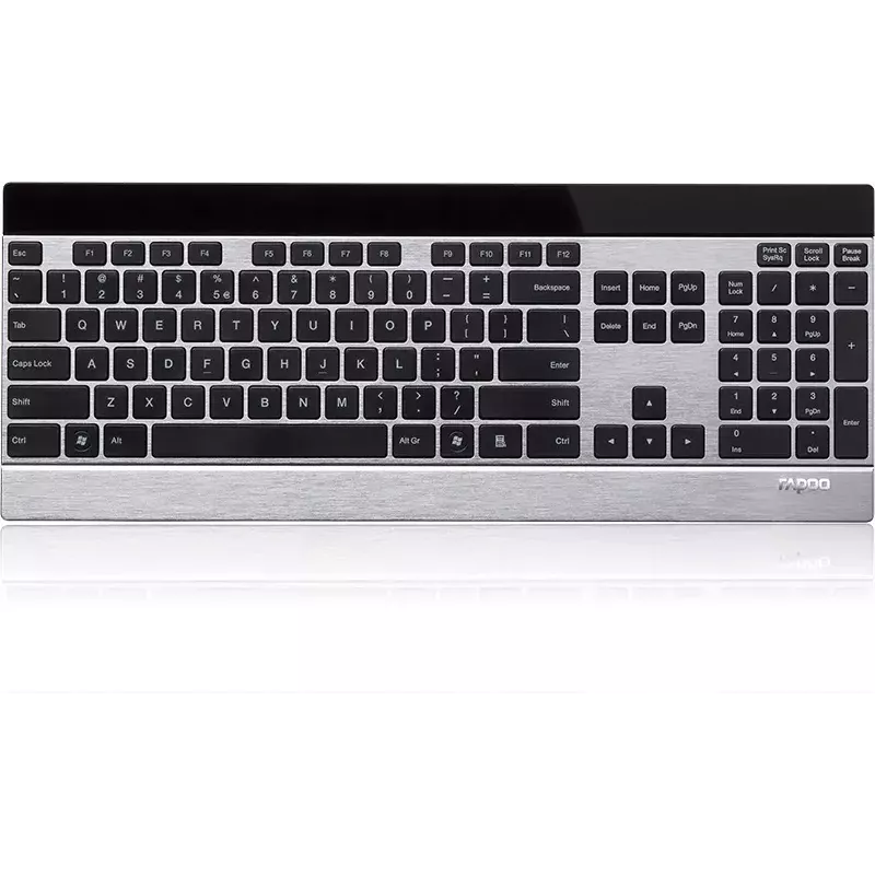 Keyboard Rapoo E9270P RF Wireless QWERTZ German Black Silver