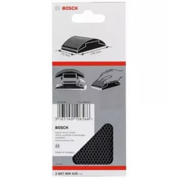 Sanding block Bosch 2 607 000 635 Black Rubber 70x130mm