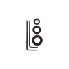 Depth stop set Bosch 2609255318, 3 pieces — accessory for drilling and chiselling tools