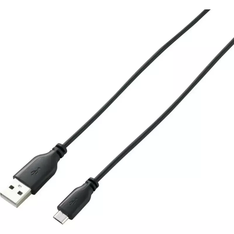 USB 2.0 data cable Renkforce RF-4032111, USB A to Micro-USB B, 1 m, black