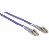 Intellinet Fiber Optic Patch Cable, OM4, LC/LC, 5m, Violet, Duplex, Multimode, 50/125 µm, LSZH, Fibre, Lifetime Warranty