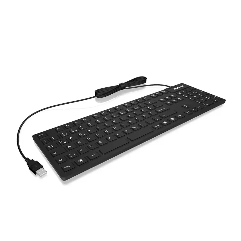 KeySonic KSK-8030 IN (FR) keyboard Industrial USB AZERTY French Black
