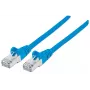 Intellinet Network Patch Cable, Cat6A, 30m, Blue, Copper, S/FTP, LSOH / LSZH, PVC, RJ45, Gold Plated Contacts, Snagless, Booted, Lifetime Warranty