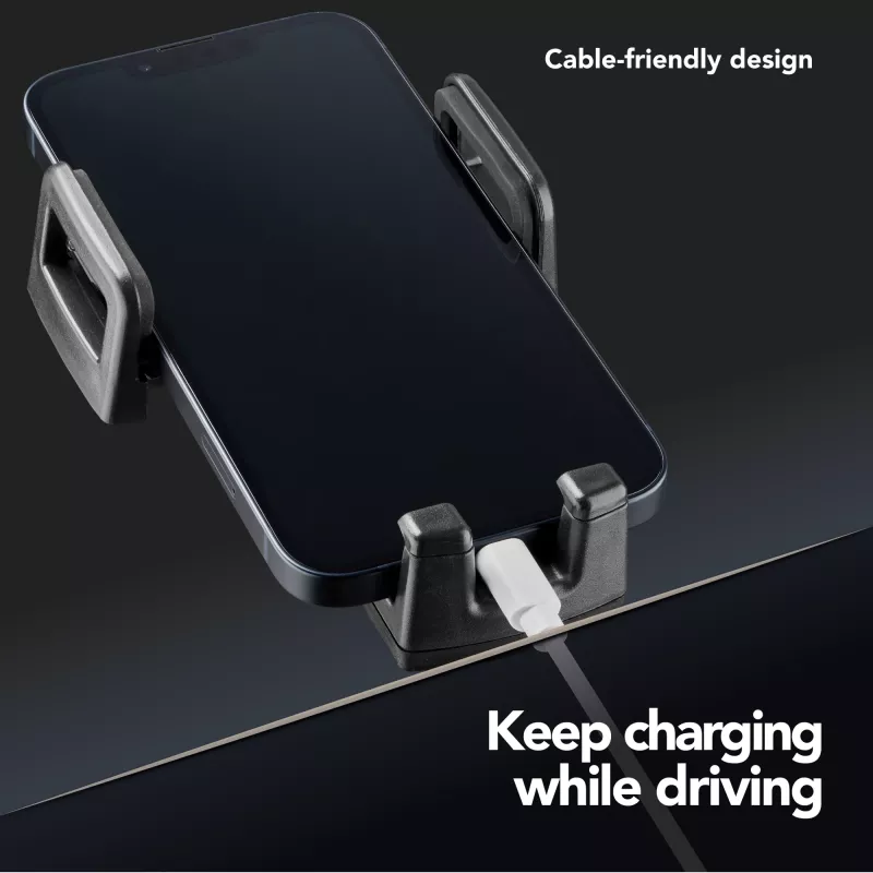 Cellularline Hug - Universal, Mobile phone/Smartphone, Passive holder, Car, Black