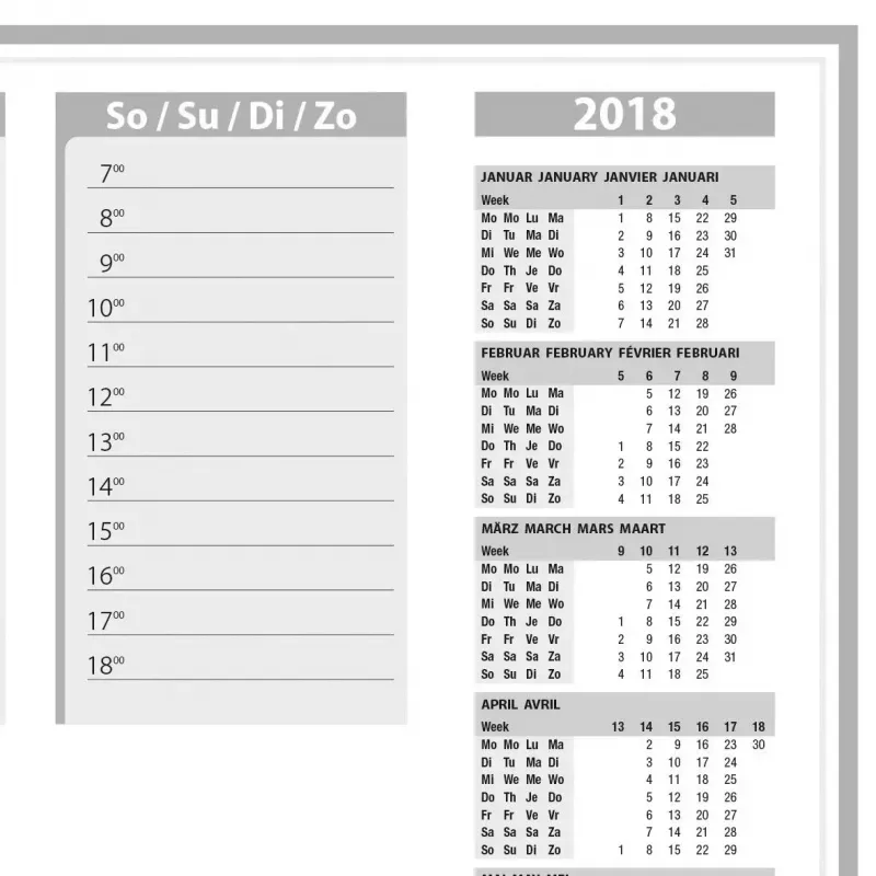 Desk Pad Paper Sigel HO366 Black Grey White