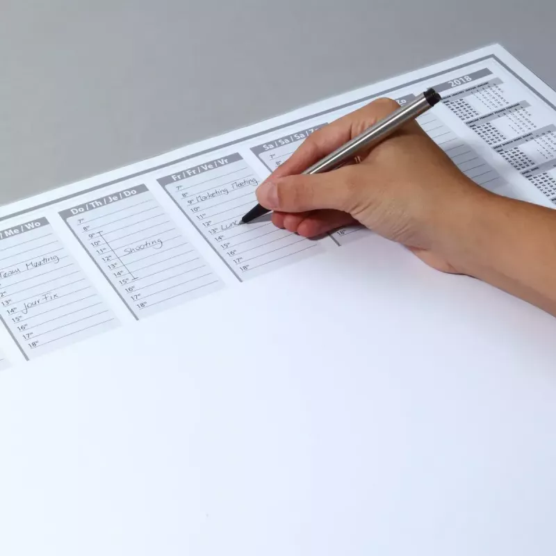 Desk Pad Paper Sigel HO366 Black Grey White