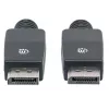 Manhattan DisplayPort 1.1 Cable, 4K@60Hz, 10m, Male to Male, With Latches, Fully Shielded, Black, Lifetime Warranty