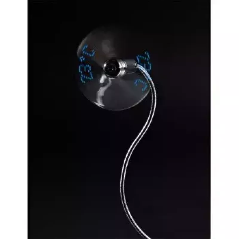 Hama 00012170 USB fan with temperature display, silver