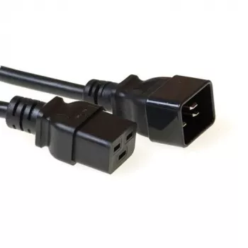 ACT Powercord C19 - C20 black 3 m