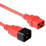 Power cord C19 - C20 ACT Powercord red 1.8 m