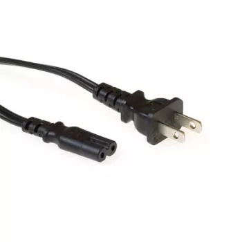 Power cord USA plug ACT Powercord C7 black 1.8 m