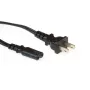 Power cord USA plug ACT Powercord C7 black 1.8 m