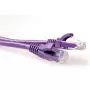 ACT Purple 3 meter U/UTP CAT6A patch cable snagless with RJ45 connectors