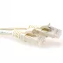 ACT Ivory 10 meter U/UTP CAT6A patch cable snagless with RJ45 connectors