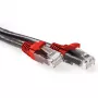 ACT Black 5 meter U/UTP CAT6A patch cable cross with RJ45 connectors