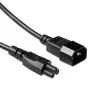 Power cord C14 - C5 black 0.5 m ACT Powercord AK5218