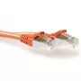 ACT Orange 30.00 meter SFTP CAT6A patch cable snagless with RJ45 connectors