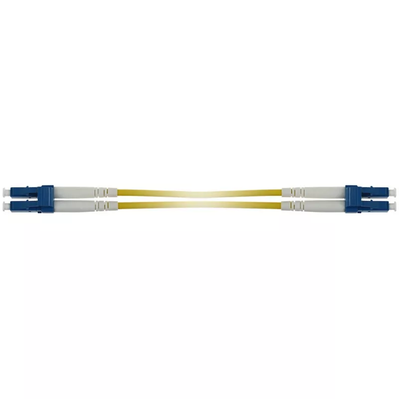 ACT 15 meter singlemode 9/125 OS2 duplex armored fiber patch cable with LC connectors