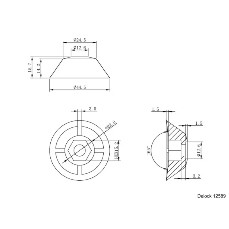 Antenna base DeLOCK 12589