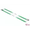 Cable Tie DeLOCK 18806 Steel Green 300mm 10 pcs