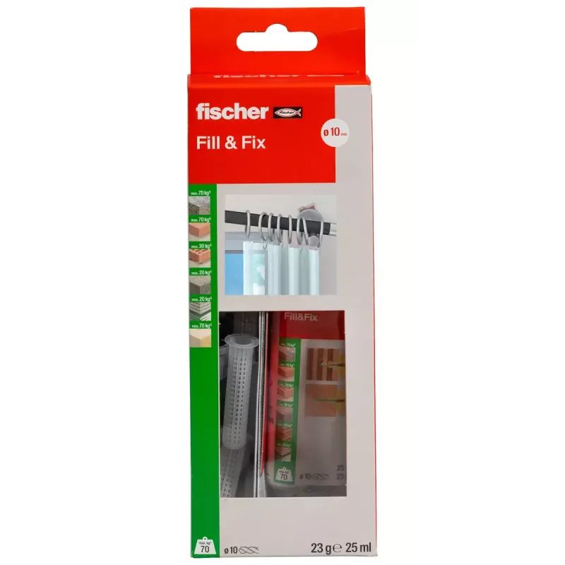 FISCHER screw anchor 51097 — single-piece wall plug for secure fixing