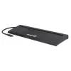 Manhattan USB-C Dock/Hub with Card Reader and MST, Ports (x9): Audio 3.5mm, DisplayPort, Ethernet, HDMI, USB-A (x3), USB-C and VGA, With Power Delivery (100W) to USB-C Port (Note add USB-C wall charger and USB-C cable needed),All Ports can be used at the same time