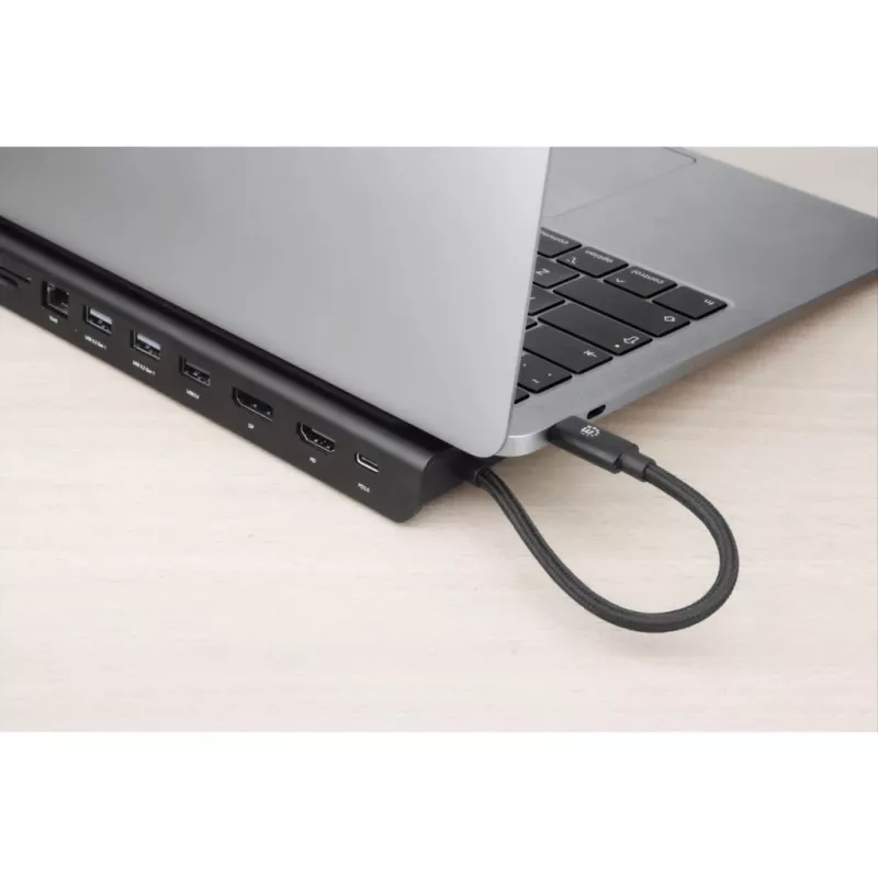 Manhattan USB-C Dock/Hub with Card Reader and MST, Ports (x9): Audio 3.5mm, DisplayPort, Ethernet, HDMI, USB-A (x3), USB-C and VGA, With Power Delivery (100W) to USB-C Port (Note add USB-C wall charger and USB-C cable needed),All Ports can be used at the same time