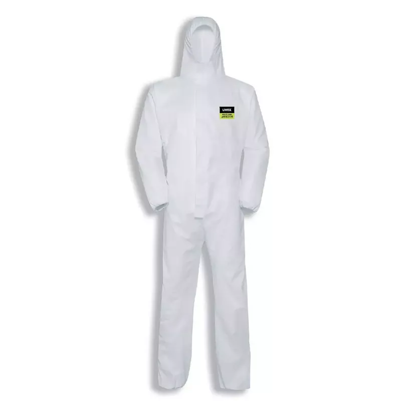 Uvex 5/6 classic Disposable Protective Coverall, Type 5/6, White, Size L
