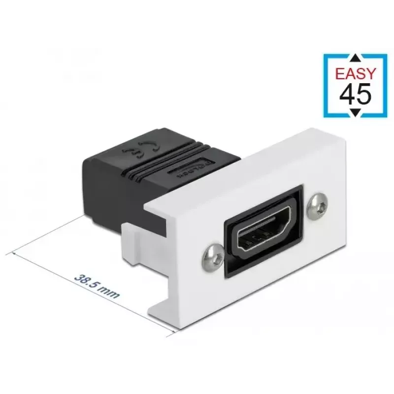 HDMI Module DeLOCK Easy 45 straight 22.5 x 45 mm