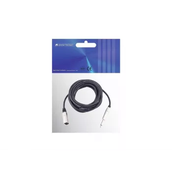 Audio cable Omnitronic 3022519D 10 m XLR 3-pin 6.35mm Black