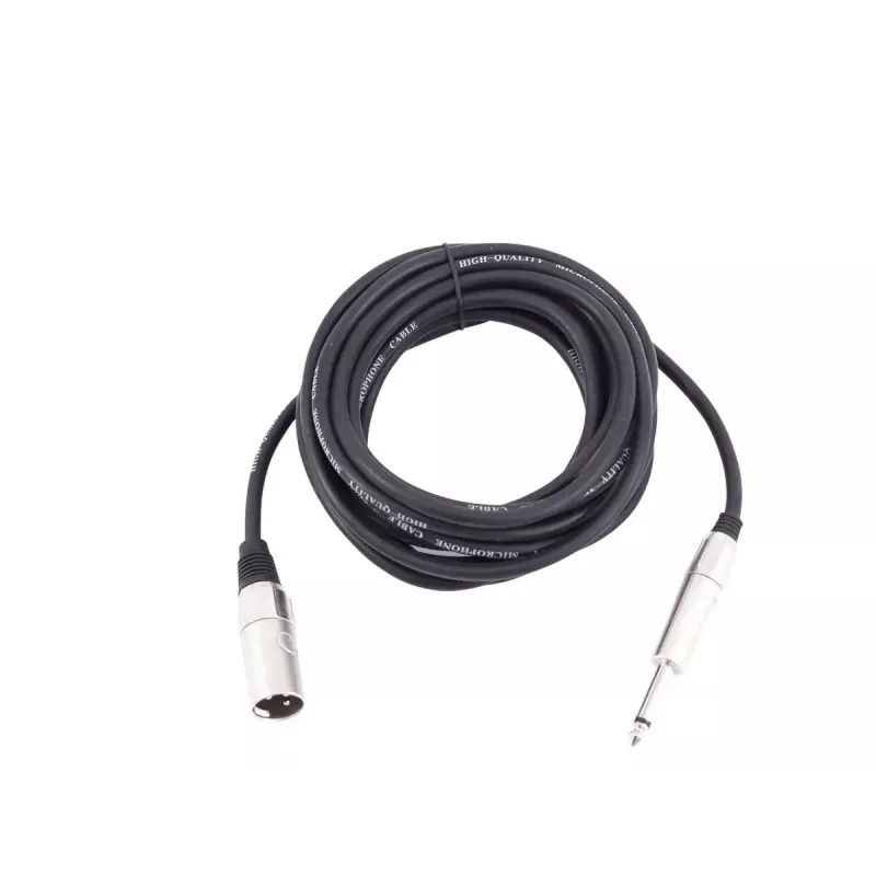 Audio cable Omnitronic 3022519D 10 m XLR 3-pin 6.35mm Black