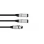 Audio Cable XLR (3-pin) 2 x XLR (3-pin) Black Omnitronic 30225204