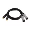 Audio cable Omnitronic 3022522D 3 m 2 x XLR 2 x RCA Black