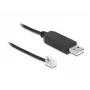 DeLOCK 66738 USB to RS-232 RJ10 Adapter Cable for Meade Autostar