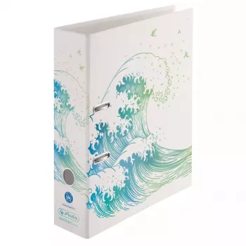 Ring Binder A4 Herlitz 50033393 Blue Green White