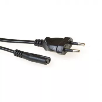 Power cable ACT AK5417 Black 1 m CEE7/16 C7 coupler