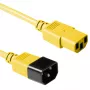 ACT Powercord C13 - C14 yellow 0.3 m, 0.3 m, C13 coupler, C14 coupler, 250 V, 6 A