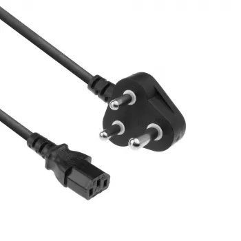 Power cord ACT Powercord India/SA plug - C13 black 2.5 m